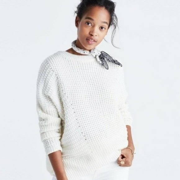 Cozy Spring Madewell Cream Sweater - Picture 3 of 9